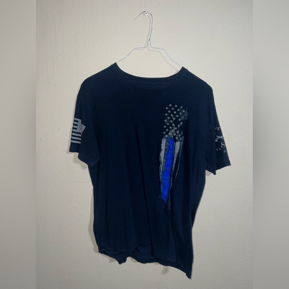Grunt style shirt, Medium, blue